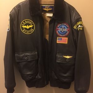 Top Gun Navy Aviator Jacket